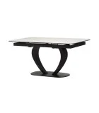 Ceramic table TML-815 white marble black order